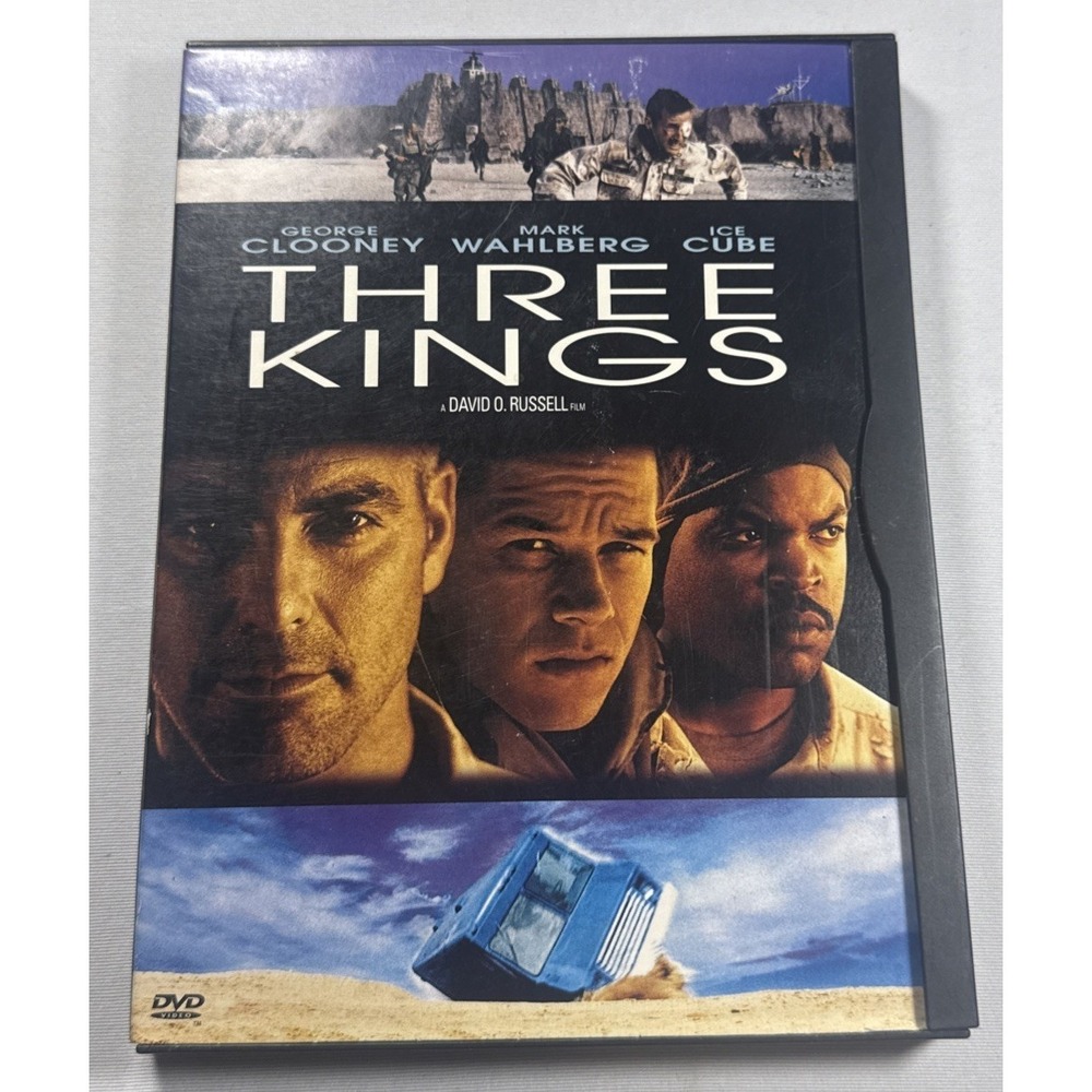Three Kings (DVD, 2000 Widescreen) Mark Wahlberg, George Clooney, Ice Cube